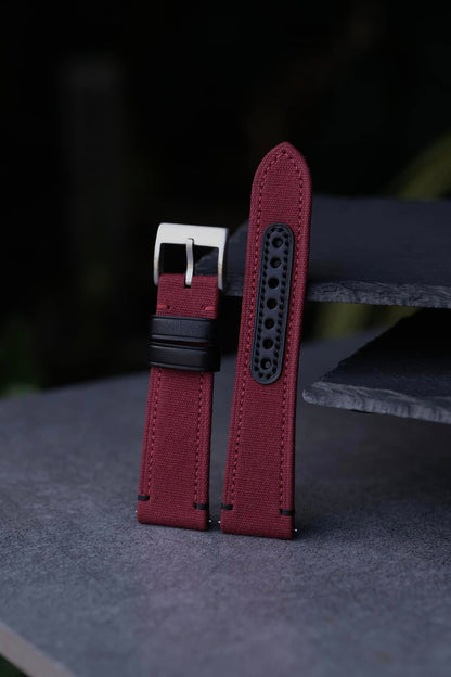 Kolgrått Aero Canvas-armband